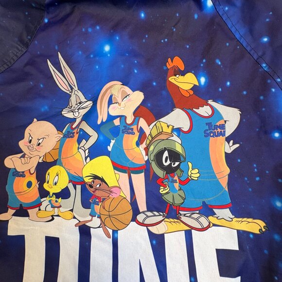 Members Only x Space Jam Tune Squad Puffer Jacket Mens S Faux Fur - Picture 8 of 11